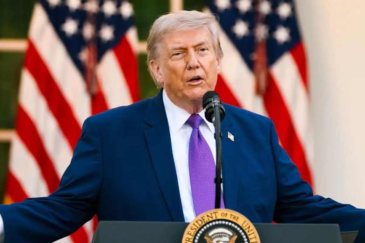El presidente de Estados Unidos, Donald Trump, durante una pasada rueda de prensa en la Casa Blanca.