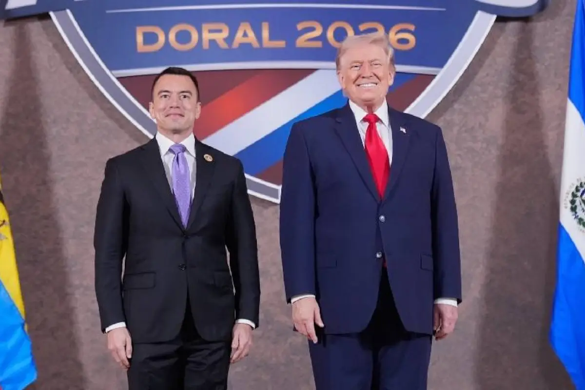 El Presidente Daniel Noboa (izq) mantiene una estrecha relación con Donald Trum, presidente de Estados Unidos., Foto: Agencias