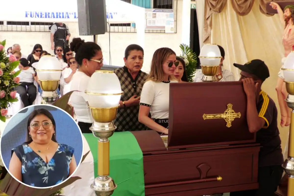 Este sábado se desarrolló una capilla ardiente en honor a Verónica Lucas (círculo).