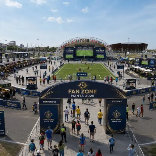 Fan Zone Manta transmitirá los 104 partidos del Mundial en pantalla gigante