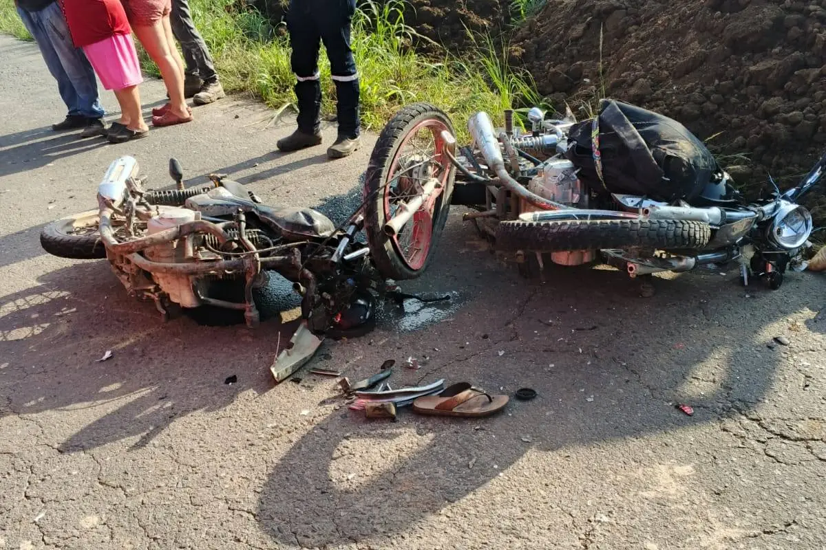 Las motos involucradas en el accidente., Cortesía