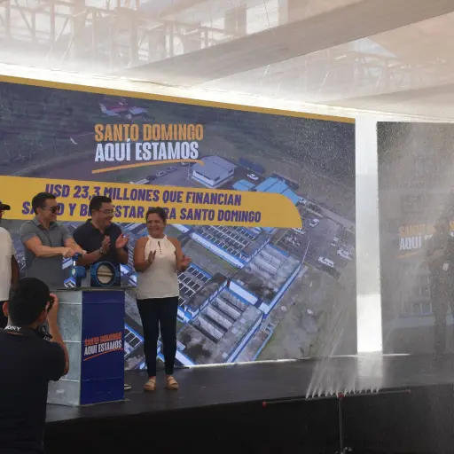 Nueva planta de agua potable beneficiará a 120.000 personas en Santo Domingo