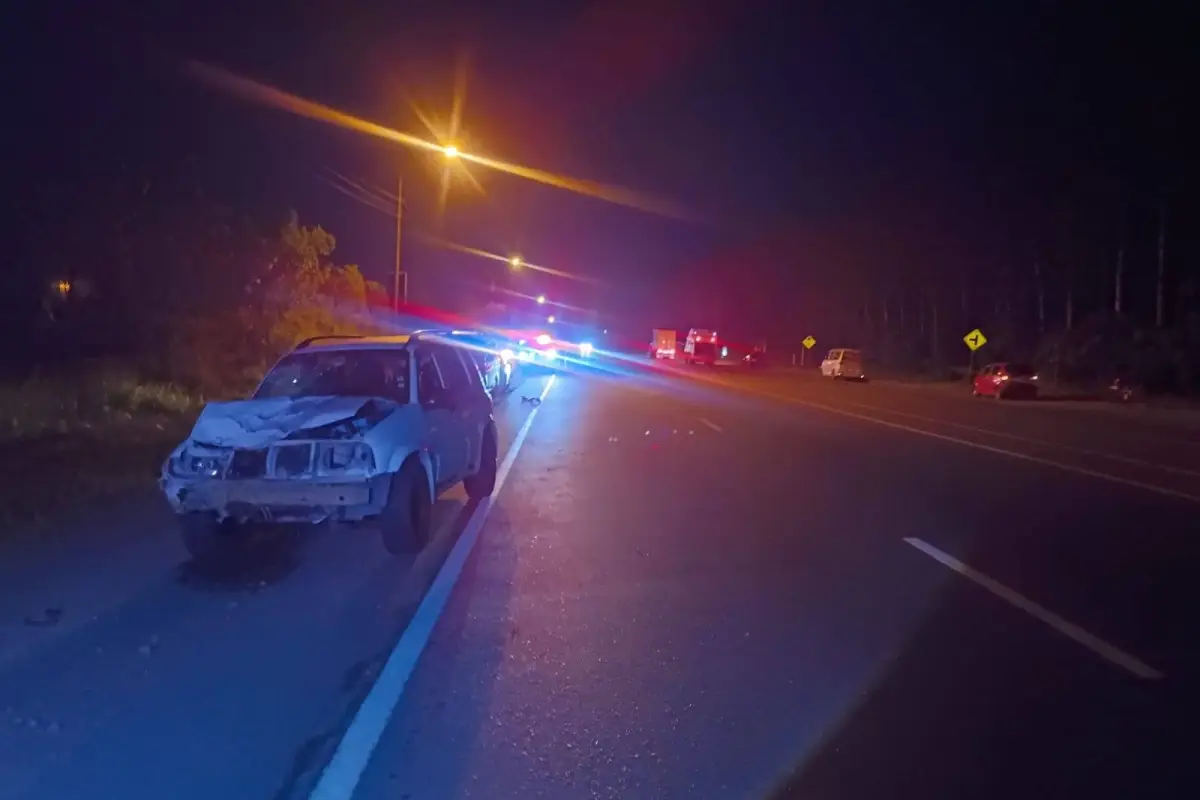 El lugar del accidente de tránsito., Cortesía