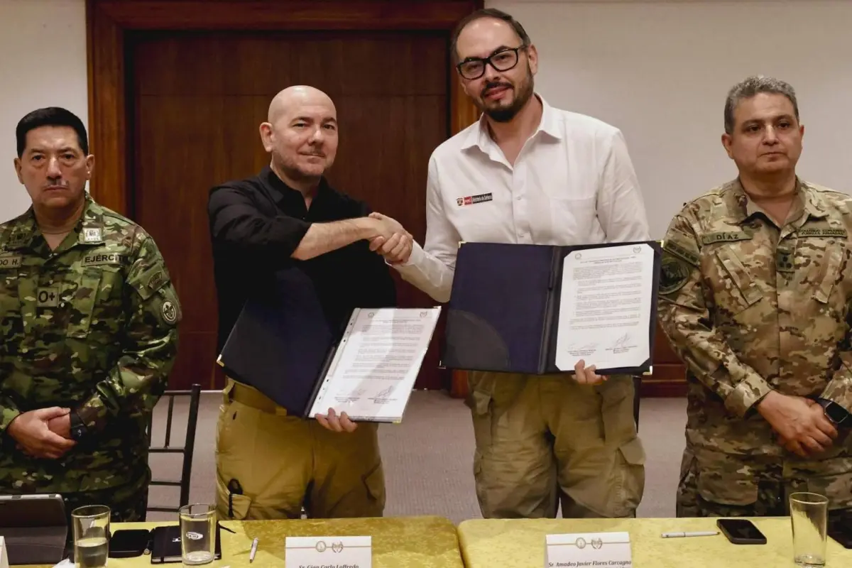 Reunión entre autoridades de Defensa de Ecuador y Perú en la frontera