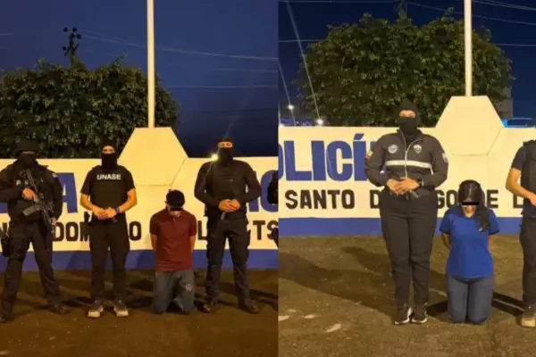 Los dos detenidos. ,Cortesía