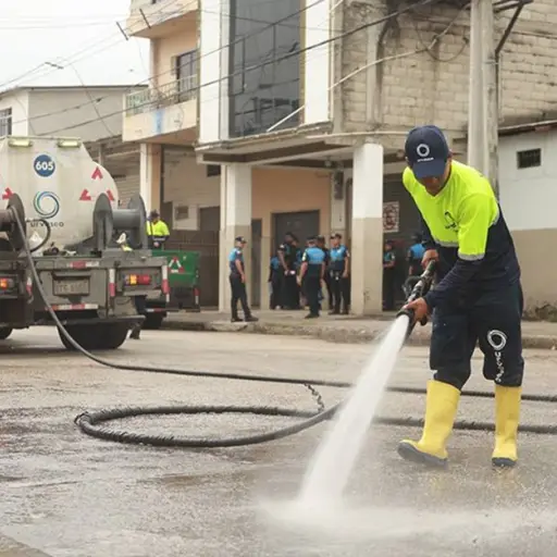 Operativo municipal retiró desechos y reforzó controles en calles del centro de Guayaquil