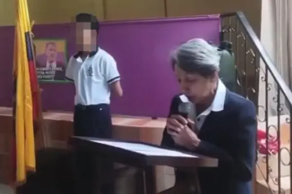 Imagen capturada del video que empezó a circular en redes sociales, que las autoridades consideran es falso. ,Foto: Captura de pantalla