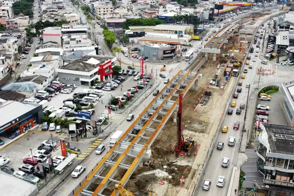 CAF supervisa obra de USD 13,4 millones en la Juan Tanca Marengo ,Municipio de Guayaquil