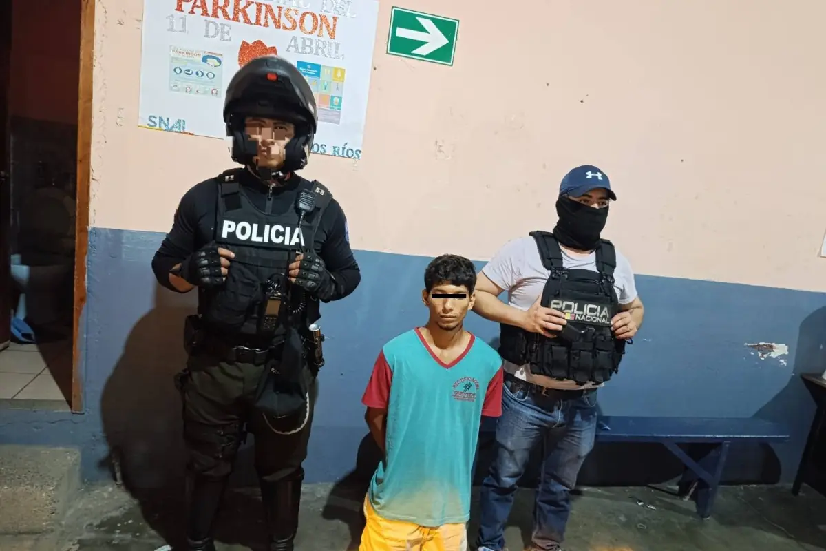 El detenido en la provincia de Los Ríos., Cortesía