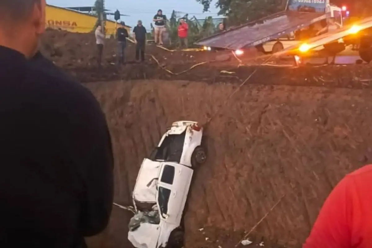 Así quedó el vehículo., Cortesía