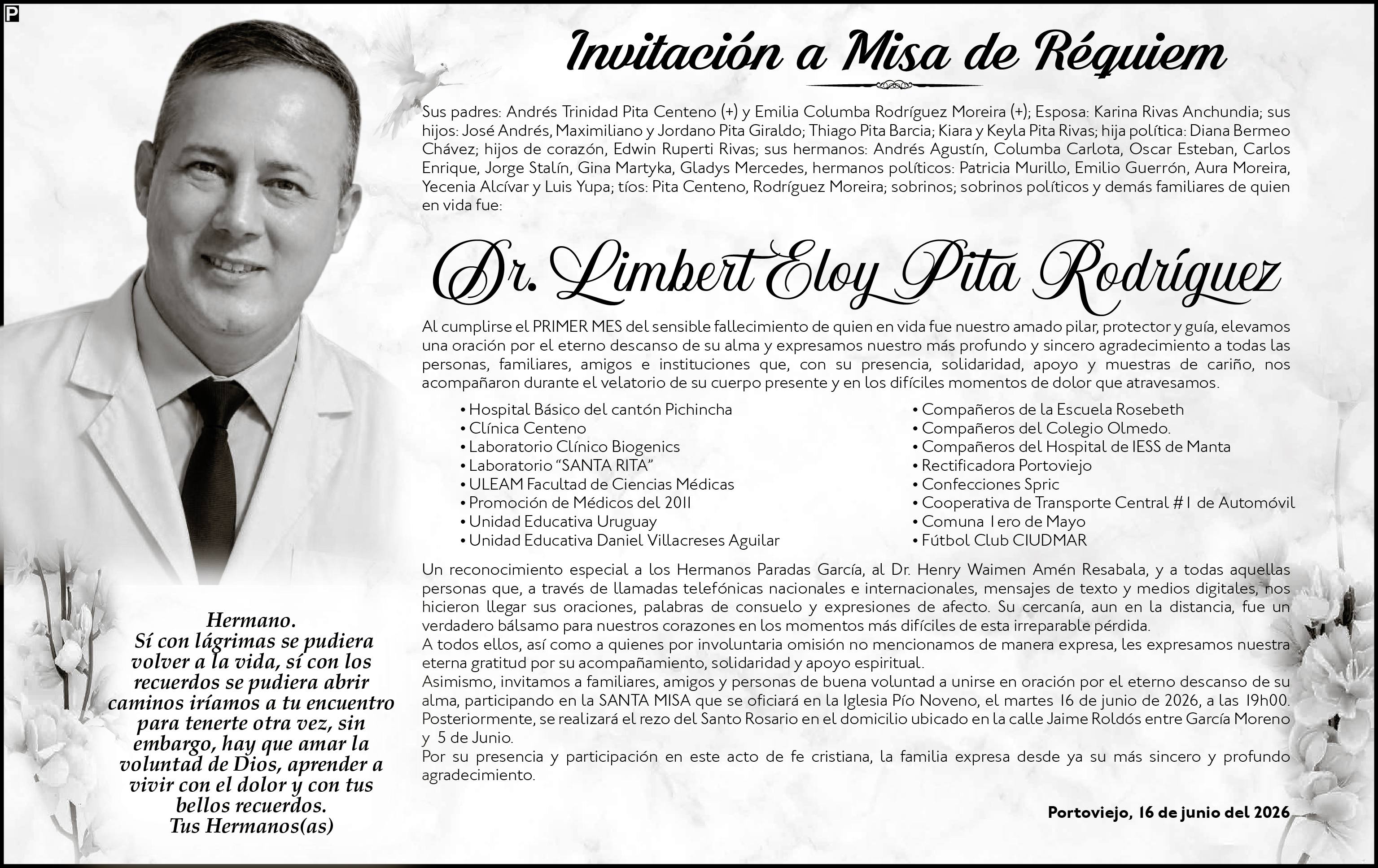 SMISA DR LIMBERT ELOY PITA RODRIGUEZ, Medios Ediasa