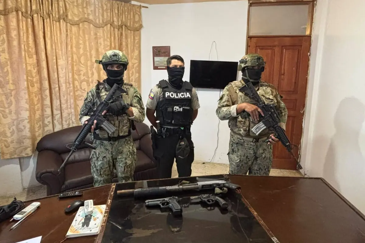 El armamento incautado será analizado y quedó bajo custodia policial., Cortesía