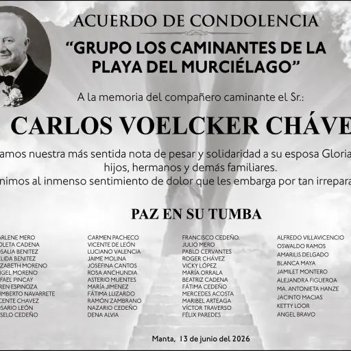 CONDOLENCIA CARLOS VOELCKER CHAVEZ