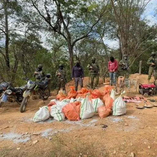 Inhabilitan 50 bocaminas y desmantelan campamento ilegal de minería ilegal en Loja