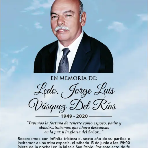 MISA Lcdo. Jorge Luis Vásquez Del Ríos