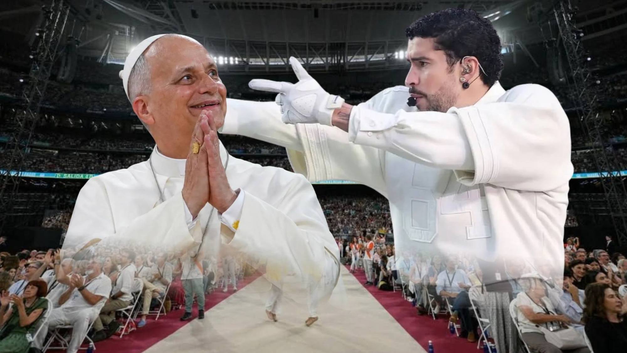 El papa León XIV y Bad Bunny tuvieron un breve encuentro en Madrid, España