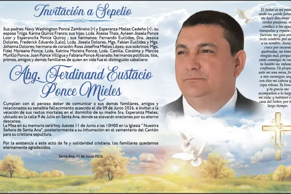 SEPELIO FERDINAND EUSTACIO PONCE MIELE ,medios ediasa