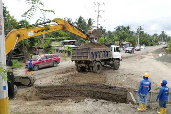 El cierre temporal de la vía permitió avanzar con obras clave del Plan Triple AAA en Portoviejo.