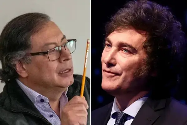 Varios cruces de señalamientos han tenido Gustavo Petro (izq) junto a Javier Milei a través de redes sociales. ,Foto: Agencias