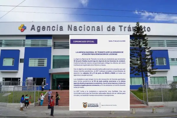 ANT jornadas renovación licencias de conducir Ecuador