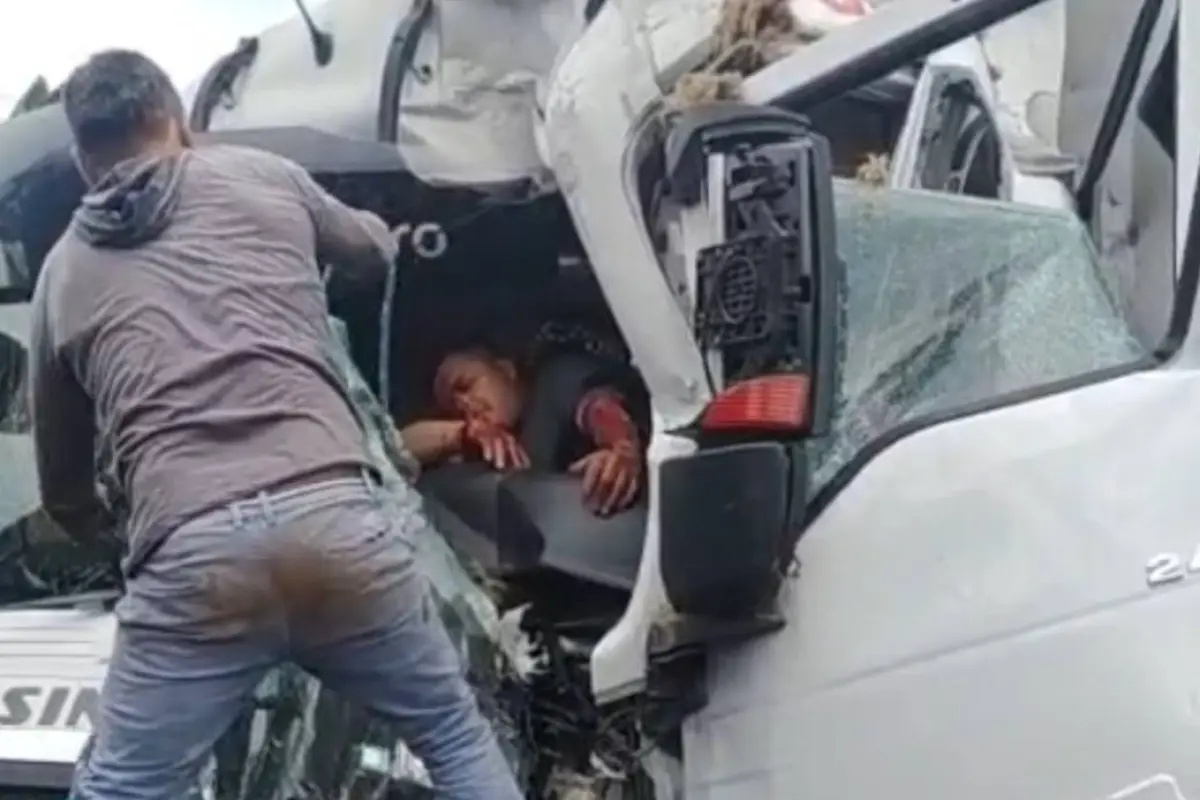 El accidente se registró en la vía Santo Domingo-Quevedo., Cortesía