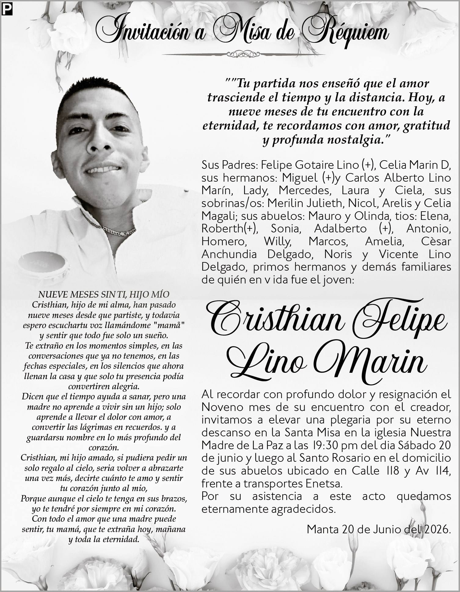 MISA CRISTHIAN FELIPE LINO MARIN, medios ediasa