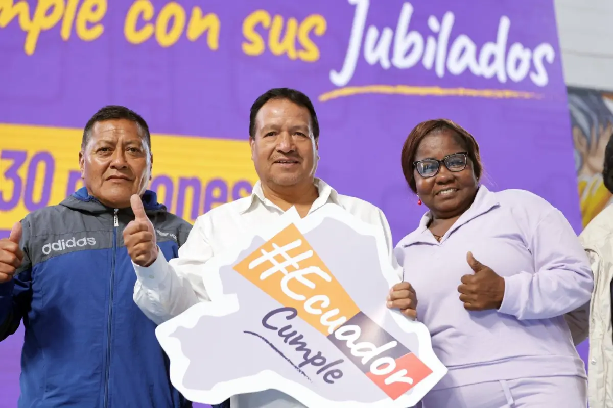 Jubilados de Ecuador pagos Gobierno Daniel Noboa