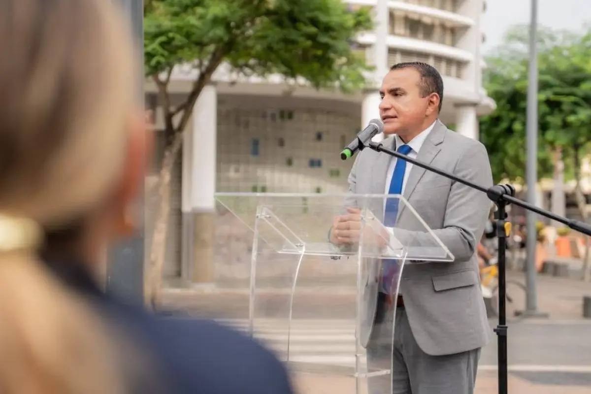 El alcalde Javier Pincay, ha desempeñado sus funciones con normalidad. , Imagen tomada de las redes sociales del Municipio de Portoviejo.