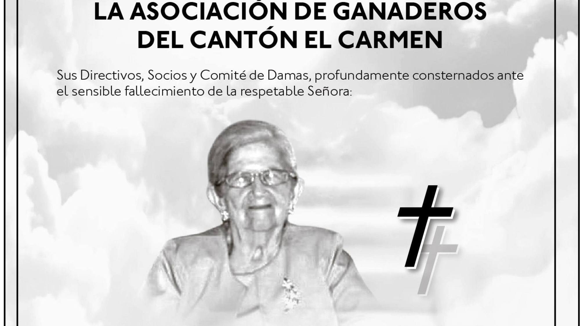 CONDOLENCIA OLAYA AUXILIADORA ARTEAGA VERA