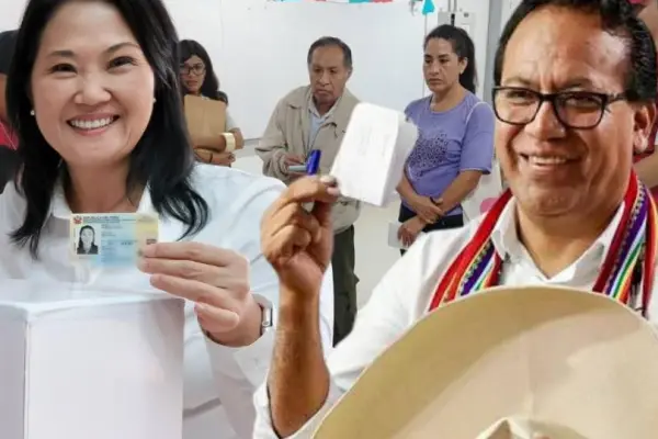 Perú define su Presidencia voto a voto: Keiko Fujimori toma ligera ventaja sobre Roberto Sánchez.