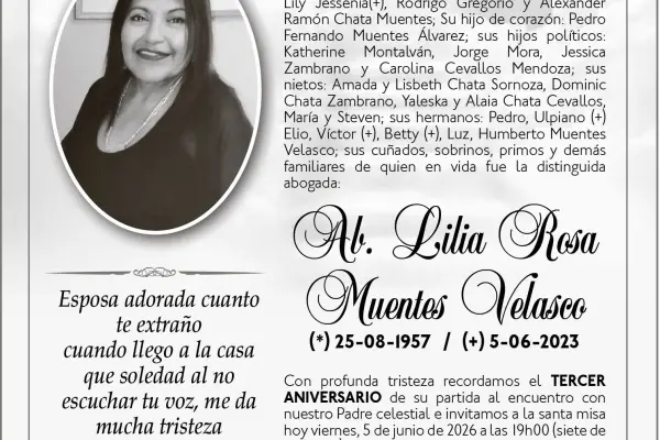 MISA LILIA ROSA MUENTES VELASCO ,medios ediasa