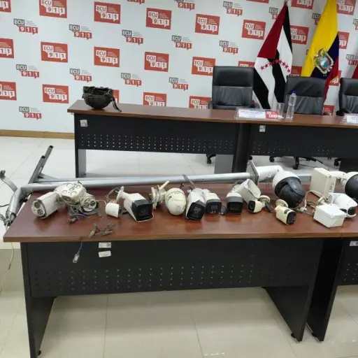 Incautan 19 cámaras ilegales instaladas por bandas de delincuencia organizada en Jaramijó