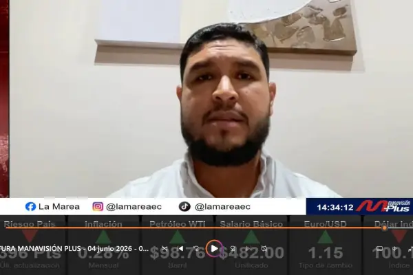 Alejandro López, director provincial de Decide, en una entrevista con Manavisión Plus ,Manavisión Plus