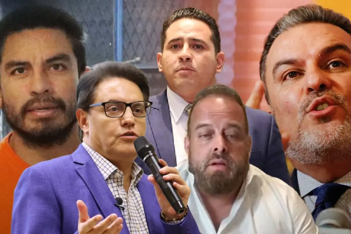Fernando Villavicencio (centro de azul)  fue candidato a la Presidencia de la República en el año 2023., Foto: Cortesía
