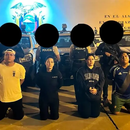 Diez detenidos en operativos simultáneos contra la extorsión en El Oro, Santo Domingo y Manabí