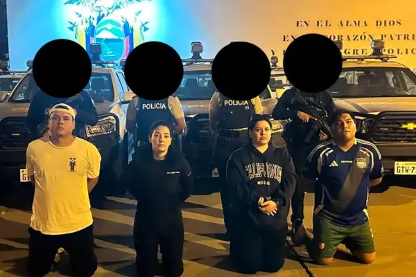 Cuatro de los detenidos cayeron en Guayaquil luego que se realizaran varios operativos. ,Foto: Policía Nacional