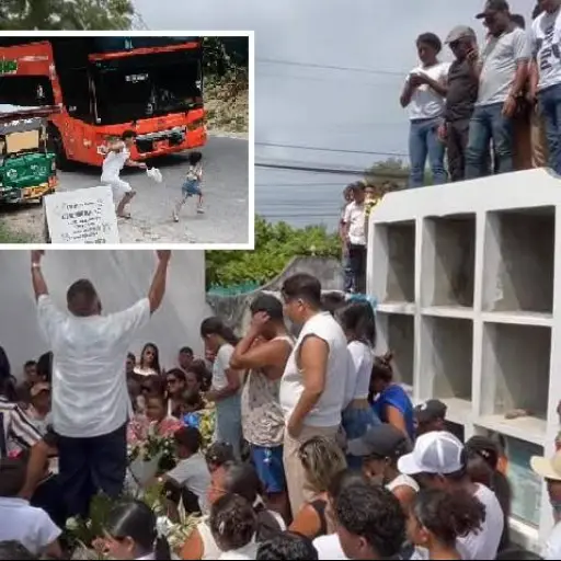 Atacames despidió a Geovanna Bermeo, la niña de cinco años que murió tras ser impactada por un bus