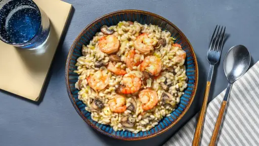 Risotto de langostinos: ingredientes y receta para cuatro personas