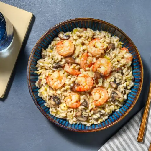 Risotto de langostinos: ingredientes y receta para cuatro personas