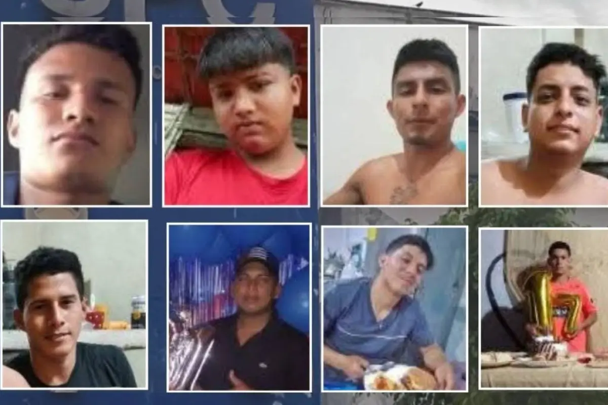 Entre los ocho hombres desaparecidos figuran dos menores de edad, según la Policía., Foto: Redes Sociales
