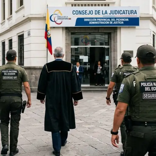 Alerta en la función judicial: Revelan las provincias con más jueces y fiscales bajo amenaza en Ecuador