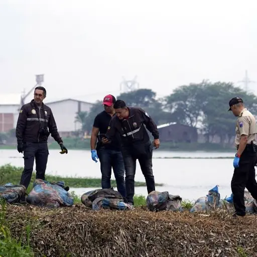 Cuerpos encontrados en vía Jujan-Babahoyo serán llevados a Guayaquil