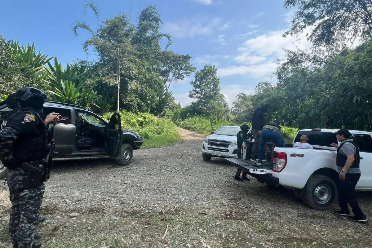 La captura se dio en una zona rural de Santo Domingo., Cortesía