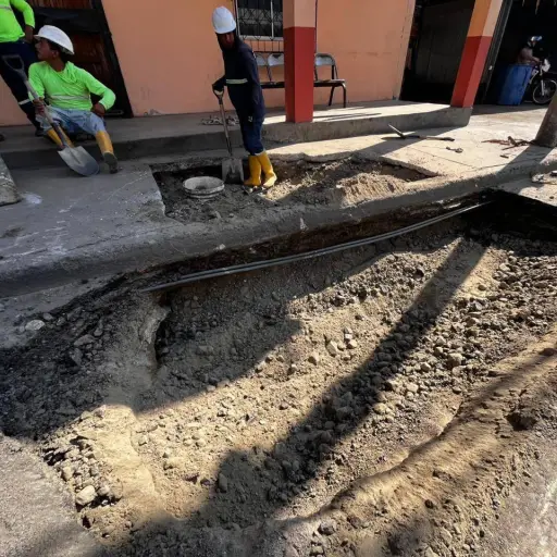 EPAM resuelve socavón en centro de Manta y restablece circulación