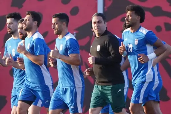 La Selección de Irán durante su entrenamiento en Tijuana.