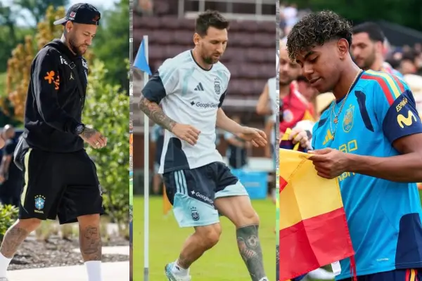 Tres de los grandes jugadores que esperan una evolución rápida para jugar el Mundial. ,Redes sociales