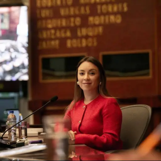 Mishel Mancheno asumirá la Presidencia de la Asamblea Nacional tras la salida de Niels Olsen