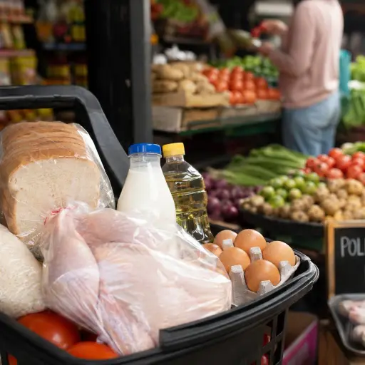 Pollo, pan y arroz lideran el gasto alimentario de los hogares en Ecuador, según el INEC