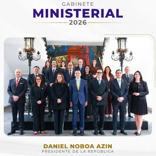 Gobierno de Daniel Noboa oficializa nuevo gabinete tras reducción de ministerios