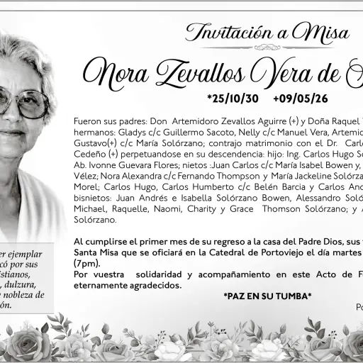 MISA NORA ZEVALLOS VERA